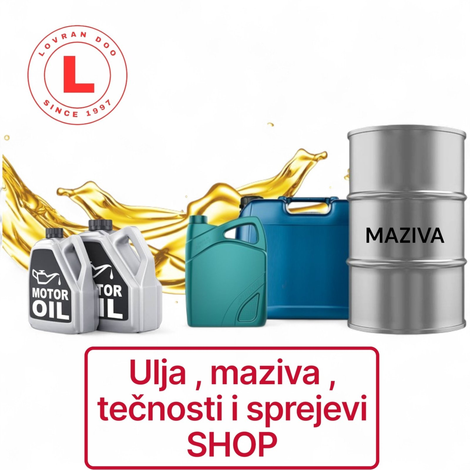Ulja, maziva, tečnosti i sprejevi